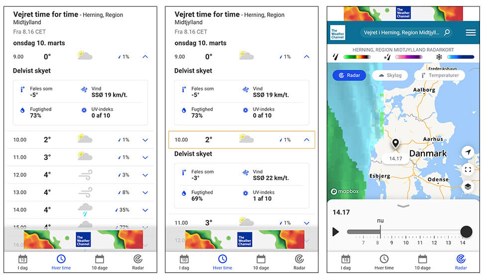 Lokal vejrudsigt på weather.com